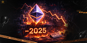 Ethereum уходит в минус по итогам 2025 года